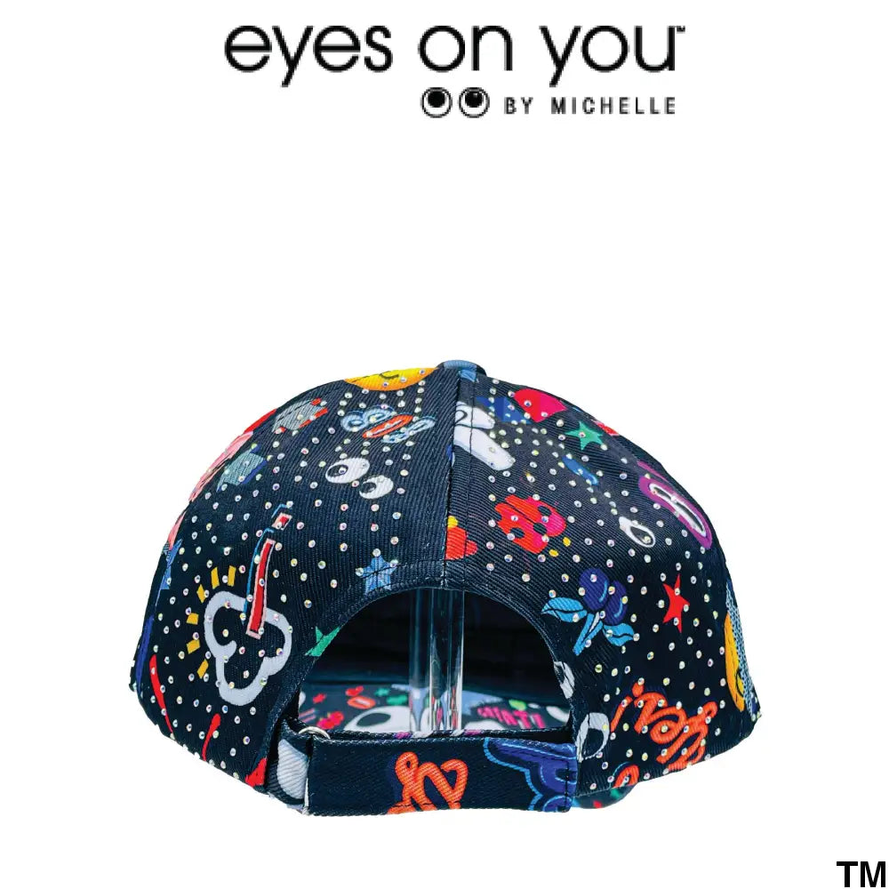 Black Baseball Cap Eyes On You By Michelle