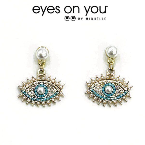 Teal eyes Earrings