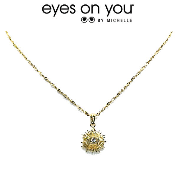 Gold Sun Burst Necklace